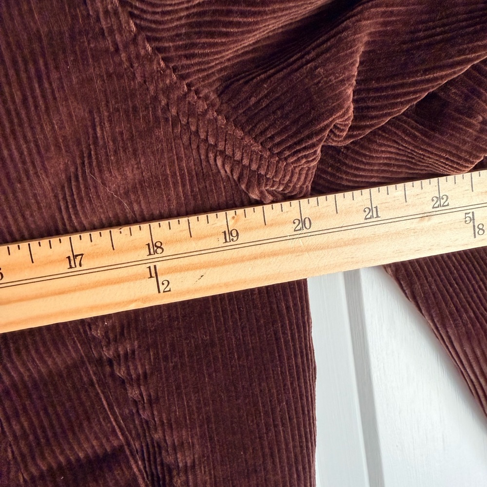 LL BEAN Women’s VINTAGE Brown Corduroy FullyLined Chore Barn Jacket Sz Petite L - Picture 8 of 9